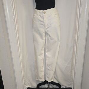 Democracy White Cropped Jeans